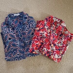 2 Express Portofino Shirts Sz M